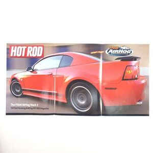 Ford Mustang Mach 1 Fram Airhog Print Ad Bold Hot Rod‎ Wall Art Muscle Car Promo